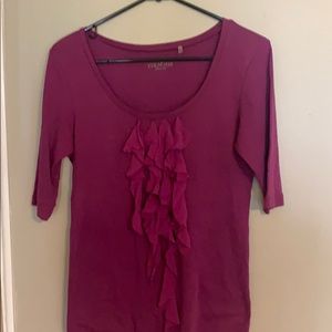 Caslon Scoopneck fitted T-shirt medium